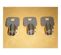 FEO-K1 Elevator Key Fire Service Keys 3-Keys ILCO Brand K1 KONE Elevator Service Keys