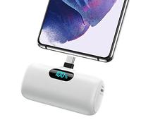 Feob Mini Power Bank USB C 5500mAh, 15W PD 3.0A Carica Rapida Caricabatterie Portatile Compatta e Carino Powerbank Batteria Esterna con LED Display per iPhone 17/16/15, Samsung, Note, Huawei ecc