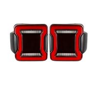 Feoosvx Fanale Posteriore Per Jeep Per Wrangler JK 2007-2018 Luci Di Stop Luci Di Retromarcia Luci Diurne Gruppo Luci Posteriori A LED Per Auto Fari Posteriori(USA Version)