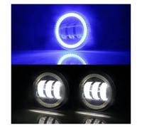 Feoosvx Fari Anteriori Per Golf Mk6 2009-2013 Auto Paraurti Anteriore LED Lente Fendinebbia Lampada Diurna DRL 30W H11 12V 2 X Angelo Occhio Fendinebbia Gruppo Luce Faro Principale(White and Blue)