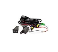 Feoosvx Fari Per Auto Per Toyota Per RAV4 2013-15 Faro Della Lampada Della Nebbia Interruttore Cavo Griglia Copertura Alogena Fendinebbia Telaio LED Della Luce Nebbia(Fili)