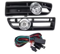 Feoosvx Luci Antinebbia Per Bora Per Jetta Per MK4 1998-2004 Griglia Fendinebbia 1 Paio Alogeni Gruppo Fari Anteriori Auto Fendinebbia(With harness)