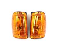 Feoosvx Luci Diurne Auto Per Ford Per Transit Per MK8 Sinistra Destra Lato Specchietto Retrovisore Indicatore Direzione Della Lampada Della Luce Copertura Fari Paraurti Anteriore(Yellow 1 Pair)