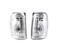 Feoosvx Luci Diurne Auto Per Ford Per Transit Per MK8 Sinistra Destra Lato Specchietto Retrovisore Indicatore Direzione Della Lampada Della Luce Copertura Fari Paraurti Anteriore(White 1 Pair)