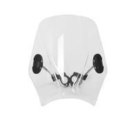 Feoosvx Moto Deflettore Antivento per CB300F per CB400F per CB500F Parabrezza Deflettore Anti per Motocicletta Spoiler Variabile con Morsetto(Retro Transparent)