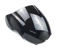 Feoosvx Moto Deflettore Antivento per CBR600F F4 per CBR 600 F per CBR600F4 1999 2000 Parabrezza per Moto A Doppia Bolla(Nero)