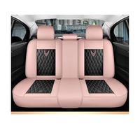 Feoosvx Set Coprisedili Auto Per Jeep Per Cherokee Per WK2 Per WJ 2004 2014 Per Patriot Per Wrangler Per Compass 2007 2019 Copertura Sede Dell'automobile Pelle(Black Pink Rear)