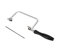 Feotime Jewelry Saw Bow, 11,4 pollici in lega compatta telaio in acciaio 5.1in Blade di taglio fine Mini Kit di a coping per progetti di falegnameria e artigianato in metallo fai