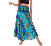 FEOYA Donna Gonna Lunga Elastica Gonna per Casual Eleganti Boho Stampa Leggero Vacanza Estive Spiaggia Cover up-Colore 39