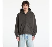 Vans - Felpa premium oversize con cappuccio e zip nero sbiadito L