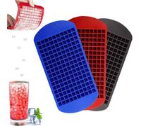 FePen 3 Pezzi Cubetti Ghiaciano Silicone Mini, Stampo Ghiacciaco Silicone, Ghiaccio Silicone è Adatto per Famiglia, Bar, Ristorante