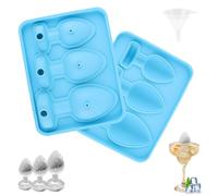 FePen Moule a Glaçon, Stampi per ghiaccio, per scherzi di addio al celibato e al nubilato, per Whisky B Facile da Smontare, divertenti stampi in silicone per bar, Cocktail, (Blue)