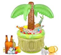 FePen Secchiello per Il Ghiaccio Gonfiabile per Birra, Adatto per Feste Estive, Bar sulla Spiaggia a Bordo Piscina (Coconut Tree)