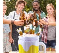 FePen Secchiello per Il Ghiaccio Gonfiabile per Birra, Adatto per Feste Estive, Bar sulla Spiaggia a Bordo Piscina