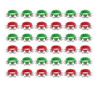 FEPITO 36 Pezzi Banda di Natale Campanelli da polso Bracciali Jingle Bells Campanelli musicali alla caviglia Strumento ritmico Percussioni Decorazioni per feste di Natale Bomboniere