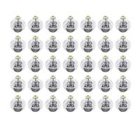 FEPITO 50 pezzi Mini luci a LED Palloncini Lanterne di carta Luci Lampada a sfera luminosa gialla per decorazioni per feste di Natale Halloween