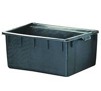 FER 267229 - Vaschetta rettangolare da 180 l, per cantina, colore: Nero