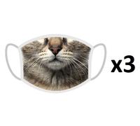 FERA 3x Mascherina Gatto