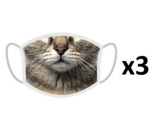 FERA 3x Mascherina Gatto