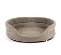 FERA Cuccia per Cani Cuccia per Cani Divano Letto Ovale Grigio/Marrone XL 75x...