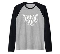 Feral AF Feral Summer Sarcastic Maglia con Maniche Raglan