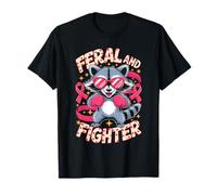 Feral And Fighter Breast Cancer Awareness Maglietta