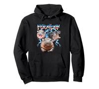 Feral Baby Pygmy Hippo Heavy Metal Felpa con Cappuccio