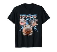 Feral Baby Pygmy Hippo Heavy Metal Maglietta
