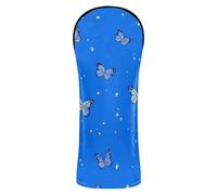 Feral Butterflies Star Blue Golf Head Covers Premium Leather Accessories with intercambiabili No. Tags for Driver, Fairway Wood Hybrid