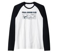 Feral Cousins Club Nessuna Regola rimpiange i Lettori di procioni Maglia con Maniche Raglan