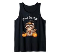 Feral for Fall Carino Raccoon Zucca Spice Autunno Halloween Canotta
