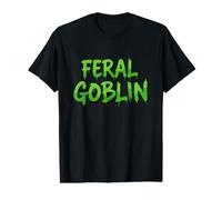 Feral Goblin Divertente Selvaggio Sarcastico Bambini Selvaggio Ragazzo Goblin Maglietta con Stampa Grafica Economica