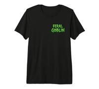 Feral Goblin Divertente Selvaggio Sarcastico Bambini Selvaggio Ragazzo Goblin Maglietta Premium