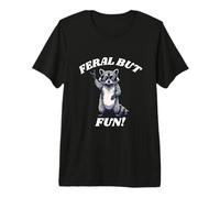 Feral Ma Divertente Maglietta Premium