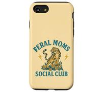 Feral Moms Social Club Tigre Con Fiori Retro Donne Custodia per iPhone SE (2020) / 7/8