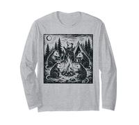 Feral Opossum Bonfire Camping Men Women Maglia a Manica