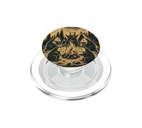 Feral Opossum Bonfire Camping Men Women PopSockets PopGrip per MagSafe