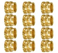 ferater 100 pezzi M3 Filo zigrinato ottone filettato Set di inserti resistenti al dado di inserimento, M3X5X4, per stampante 3D 2,4 ecc.