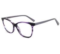 FERAVIA Eleganti occhiali da vista classici viola da donna con lenti trasparenti ottiche quadrate in acetato lucido