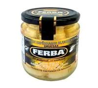 Ferba - Germogli di asparagi bianchi extra - Calibro spesso - Il naturale è essenziale - Ideale per tutti i tipi di pasti - 230 grammi