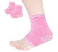 FERCAISH 1 paio di calzini per tallone, calze a compressione, cavigliera, per bambini, per fascite plantare, tendine d'Achille, neuropatia (rosa)
