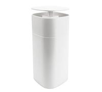 FERCAISH Dispenser di liquidi a pressione, dispenser per cosmetici da viaggio, dispenser a pompa con chiusura a chiave, per rimuovere smalto, alcol o altri liquidi (bianco)