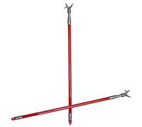 FERCASASHOP® Asta Armadio Guardaroba in Metallo, Telescopica fino a 150 cm,regolabile con blocco interno, Asta Appendiabiti, Manico Prendiabiti con gancio a Uncino