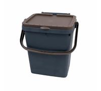 FERCASASHOP Pattumiera per Raccolta Differenziata, Bidone Spazzatura per riciclo rifiuti, da 35 Litri, Marrone, 43 x 36 x 43,5 cm, Apertura a Libro