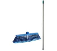 Fercasashop Scopa Blumarea, Pulizia Pavimenti - Piastrelle, Calcestruzzo, Naylon, Colore Blù, Professionale, per Hotel e Ristoranti completa di manico in alluminio cm.140 (1)