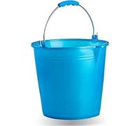 FercasaShop® Secchio in Plastica con Becco Versatore, Manico in Ferro Zincato, Blu, Made in Italy (10 LT)