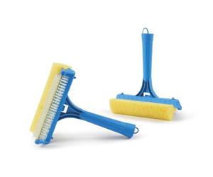 FercasaShop® Spazzola per Zanzariere con Spugna, 15 cm, Rullo in Nylon - Doppio Uso Pulisce e Spolvera