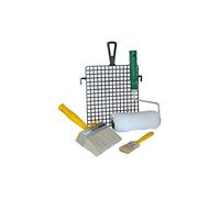 FERCOLOR Set Per Imbiancare: 1 Rullo Sintetico Da Cm. 20, 1 Retina Plastica Da Cm. 20, 1 Pennello Triplo Misura 40, 1 Plafoncino 4X14