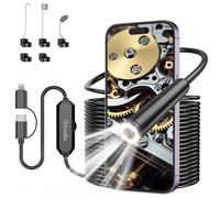 Ferdiiz Endoscopio per Smartphone, 1920P HD Telecamera Endoscopica con 8 LED, Sonda Impermeabile IP67 per Ispezione Tubi, per Android e iOS senza WiFi - 32,8 ft/10 m