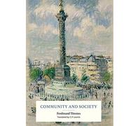 Ferdinand Tönnies Community and Society (Copertina rigida)
